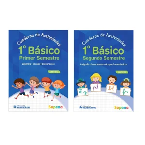 Sopena, Pack Cuaderno de Actividades Vertical 1ero Básico 1er semestre +2do semestre